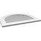 Ekena Millwork Round Top Surface Mount PVC Gable Vent: Non-Functional, w/ 3-1/2"W x 1"P Standard Frame, 30"W x 24"H GVPRT30X2401SN - alternate 4